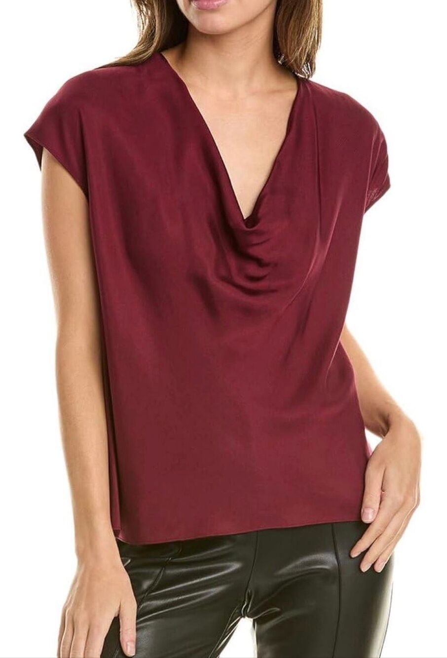VINCE Cowl Career Office Relaxed Blouse size Large